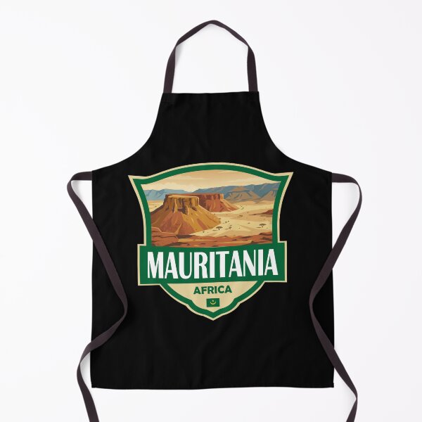 Item preview, Mauritania Illustration Retro Badge designed and sold by KrisSidDesigns.