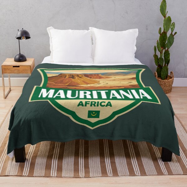 Item preview, Mauritania Illustration Retro Badge designed and sold by KrisSidDesigns.