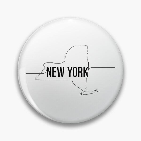 Artikelvorschau, New York State Outline Typography – Minimalist Empire State entworfen und verkauft von Paper Drip.