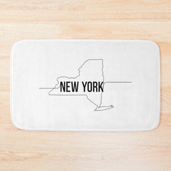 Item preview, New York State Outline Typography – Minimalist Empire State designed and sold by Paper Drip.