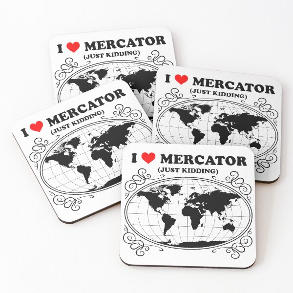 Item preview, I Love Mercator Minimalist Heart Design designed and sold by SpatialPost.