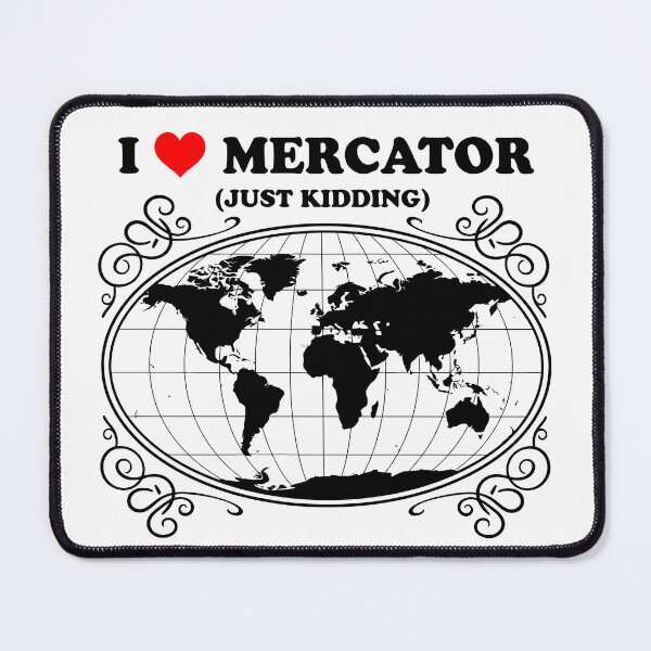 Item preview, I Love Mercator Minimalist Heart Design designed and sold by SpatialPost.