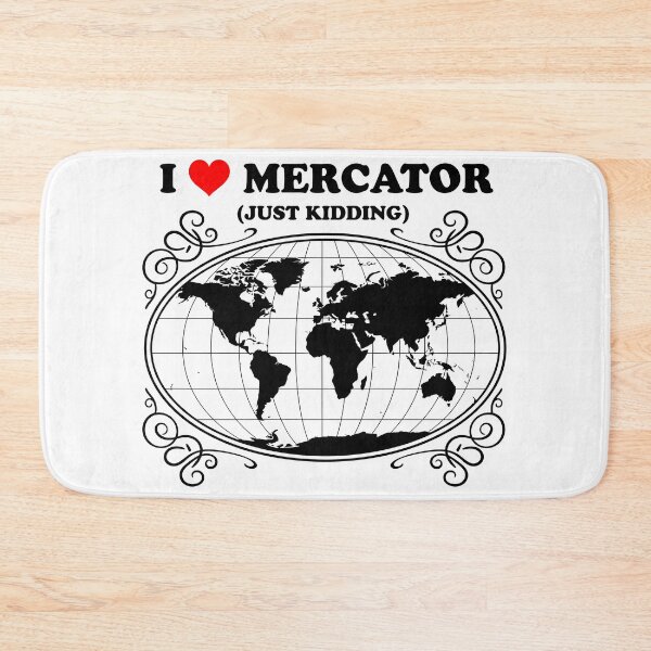 Item preview, I Love Mercator Minimalist Heart Design designed and sold by SpatialPost.