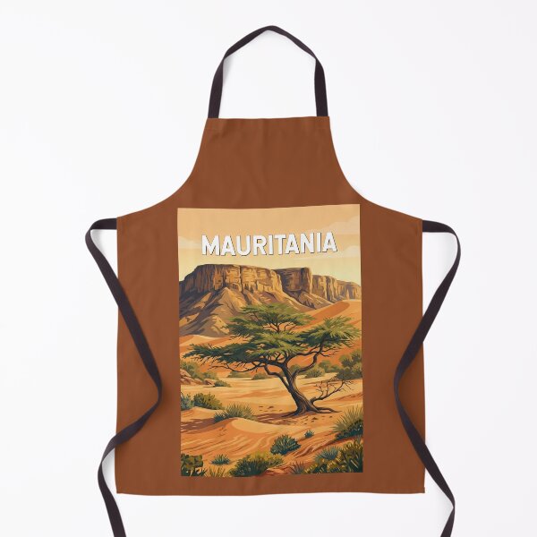 Item preview, Mauritania Illustration Travel Art Vintage designed and sold by KrisSidDesigns.