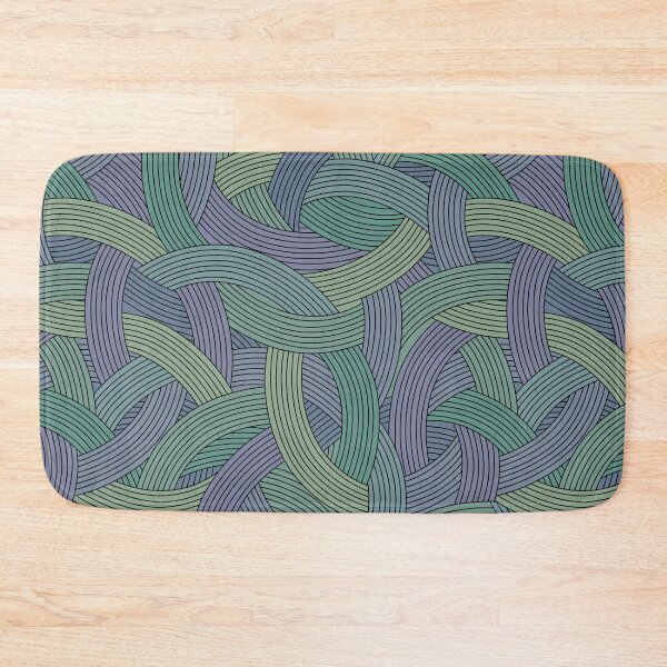 Item preview, Plot Twist-Dull Muted Cyan Dusty Purple designed and sold by Fabricatemyart.
