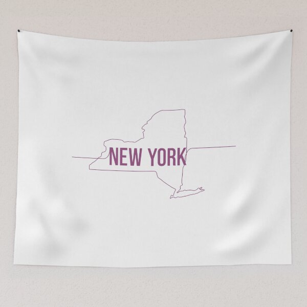 Item preview, New York State Outline Typography – Minimalist Empire State designed and sold by Paper Drip.