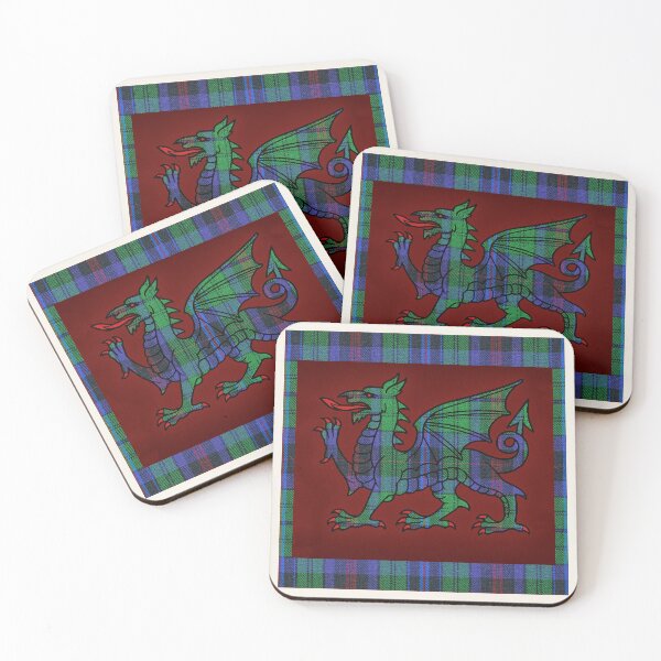 Item preview, Philips Welsh Tartan – The Noble Spirit of Cymru & y Ddraig Goch - the red dragon designed and sold by WheelieGdArt.