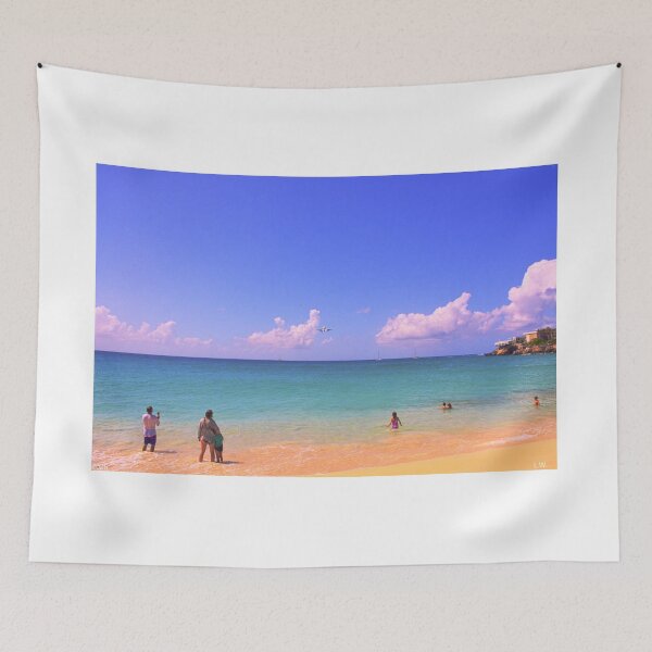 Item preview, In Coming Plane Over Maho Beach designed and sold by LisaWootenPhoto.
