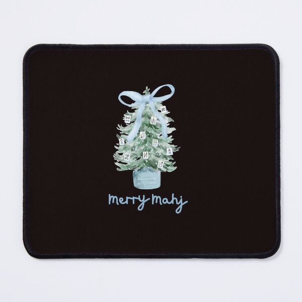 Item preview, Mahjong Christmas Tree Merry Tile Lover Holiday designed and sold by ImeldaSparks.