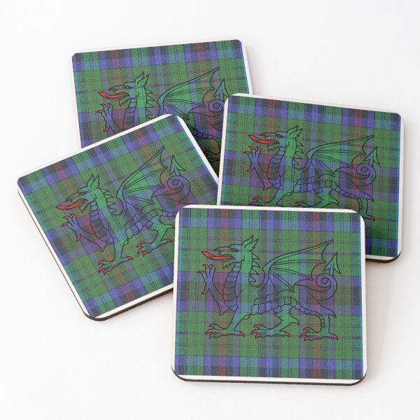 Item preview, Philips Welsh Tartan – The Noble Spirit of Cymru & y Ddraig Goch - the red dragon v2 designed and sold by WheelieGdArt.