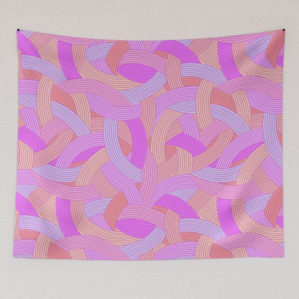 Item preview, Plot Twist-Soft Orange Baby Pink designed and sold by Fabricatemyart.