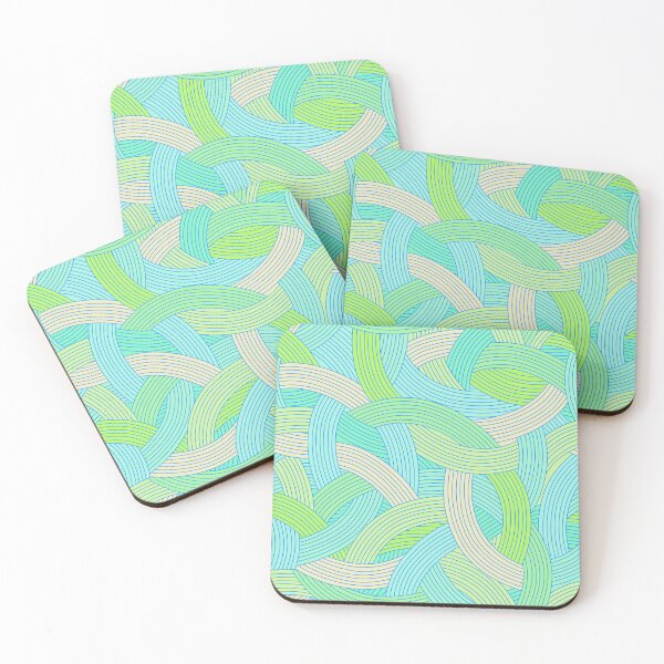 Item preview, Plot Twist-Soft Sky Blue Mint Green designed and sold by Fabricatemyart.