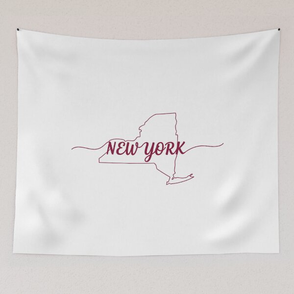 Item preview, New York State Outline Typography – Minimalist Empire State designed and sold by Paper Drip.