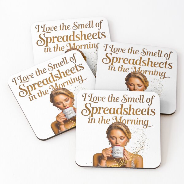 Item preview, Glam Excel Queen Morning Spreadsheets Fashion Humor designed and sold by Amanda's Factory.