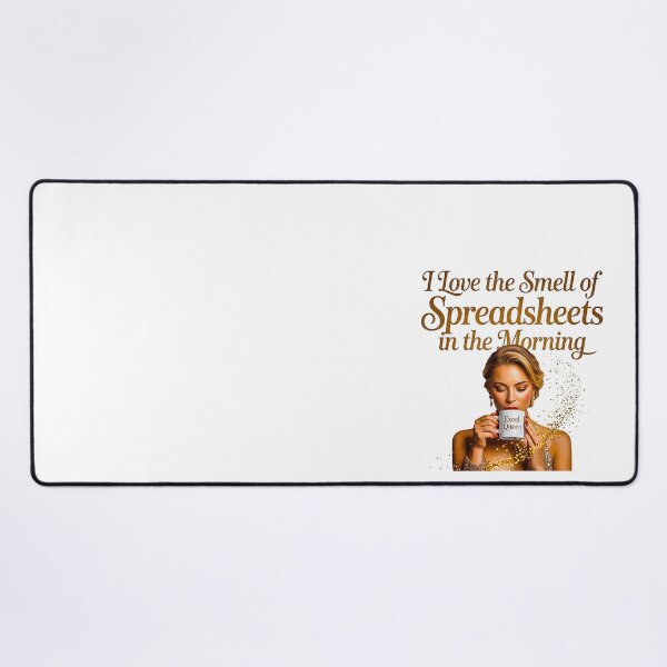 Item preview, Glam Excel Queen Morning Spreadsheets Fashion Humor designed and sold by Amanda's Factory.