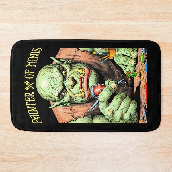 Item preview, Fantasy Miniature Painter Of Minis Funny Orc Airbrush RPG designed and sold by GrandeDuc.