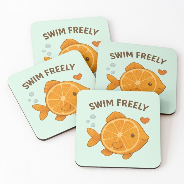 Item preview, Orange Fish – Swim Freely designed and sold by DesignShopAD.