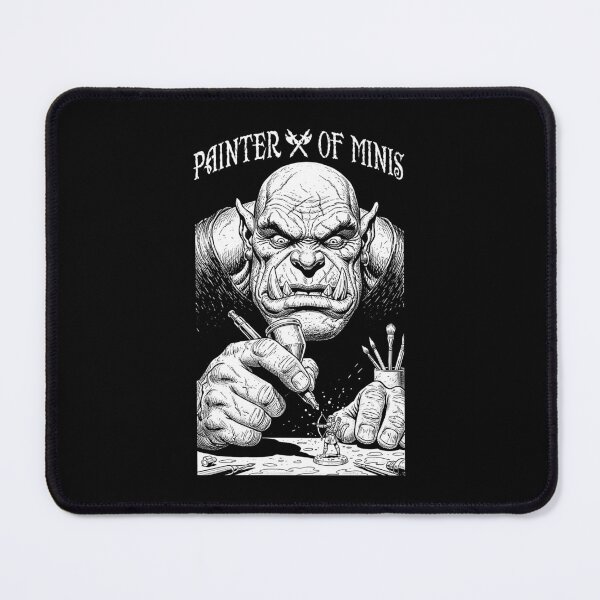 Item preview, Fantasy Miniature Painter Of Minis Funny Orc Airbrush RPG designed and sold by GrandeDuc.