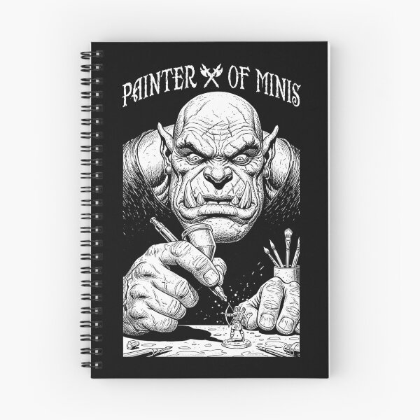 Item preview, Fantasy Miniature Painter Of Minis Funny Orc Airbrush RPG designed and sold by GrandeDuc.
