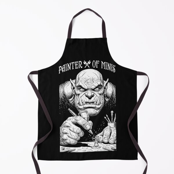 Item preview, Fantasy Miniature Painter Of Minis Funny Orc Airbrush RPG designed and sold by GrandeDuc.