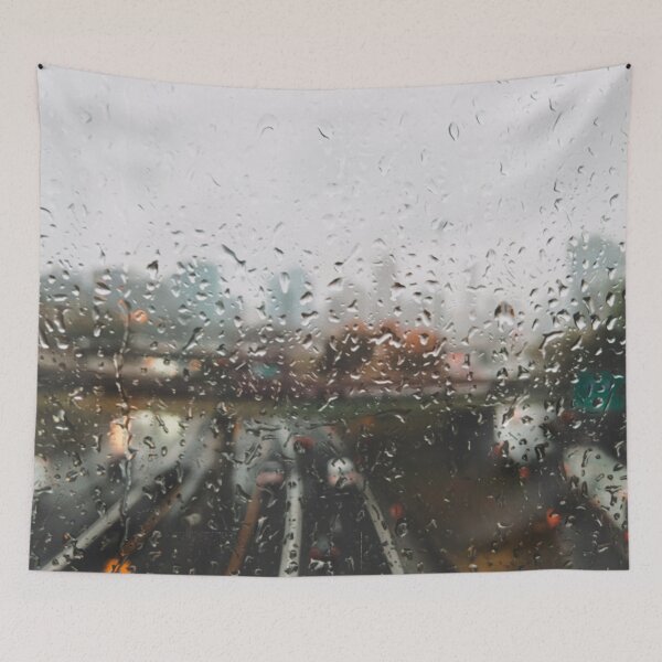 Item preview, raindrops on a train window designed and sold by meuliasshop.