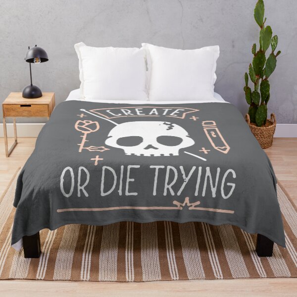 Item preview, Create or Die Trying designed and sold by witchlingart.