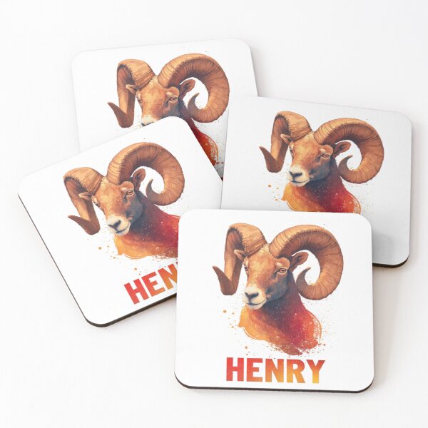 Item preview, Henry – Aries Zodiac Design designed and sold by AlexLineArt.