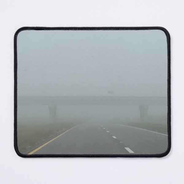 Item preview, liminal foggy morning highway bridge  designed and sold by meuliasshop.