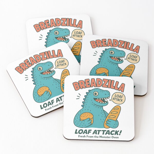 Item preview, Breadzilla Retro Comic Funny Monster with Bread designed and sold by NatureStyle555.
