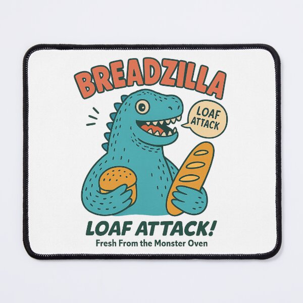 Item preview, Breadzilla Retro Comic Funny Monster with Bread designed and sold by NatureStyle555.