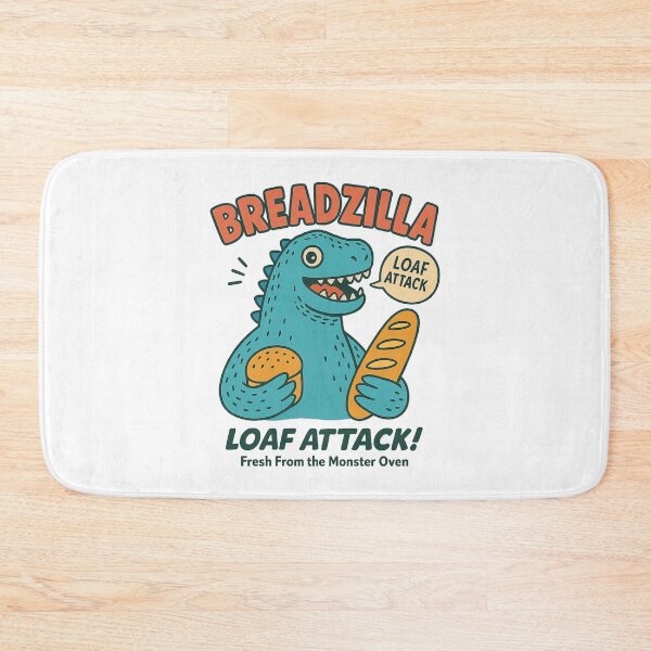 Item preview, Breadzilla Retro Comic Funny Monster with Bread designed and sold by NatureStyle555.
