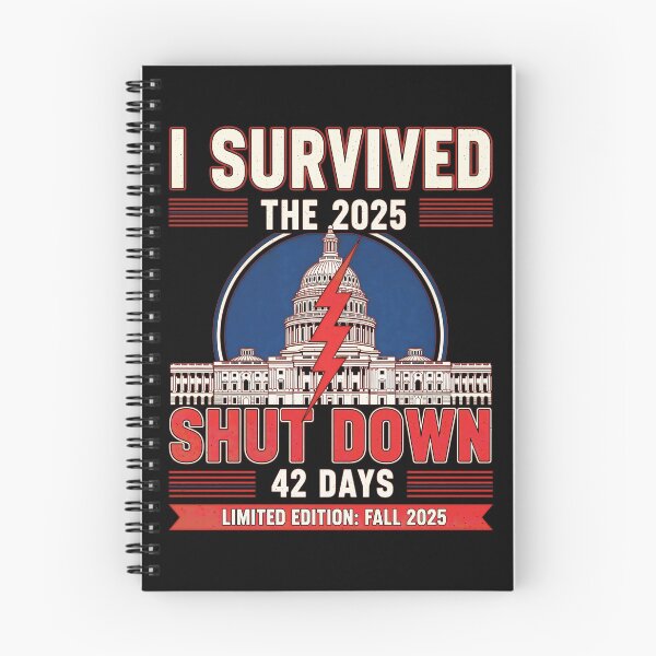 Item preview, I Survived The 2025 Shutdown Funny Political designed and sold by gear-posters.