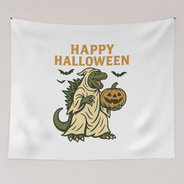 Item preview, Ghostzilla Halloween Spooky Pumpkin Retro Monster designed and sold by NatureStyle555.