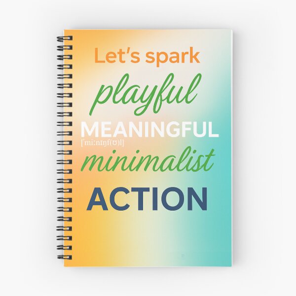Item preview, Let’s Spark Playful Meaningful Minimalist Action – Motivational Wall Art designed and sold by LIFA – Little Ideas for Action.