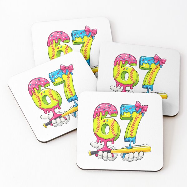 Item preview, Softball Sixty Seven Dripping Ice Cream Numbers Summer designed and sold by torildorxop.