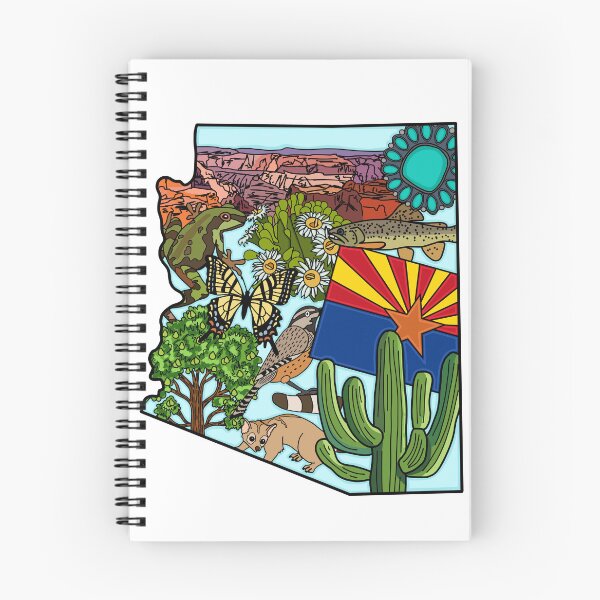 Item preview, Arizona Symbols Illustration designed and sold by fiberandgloss.