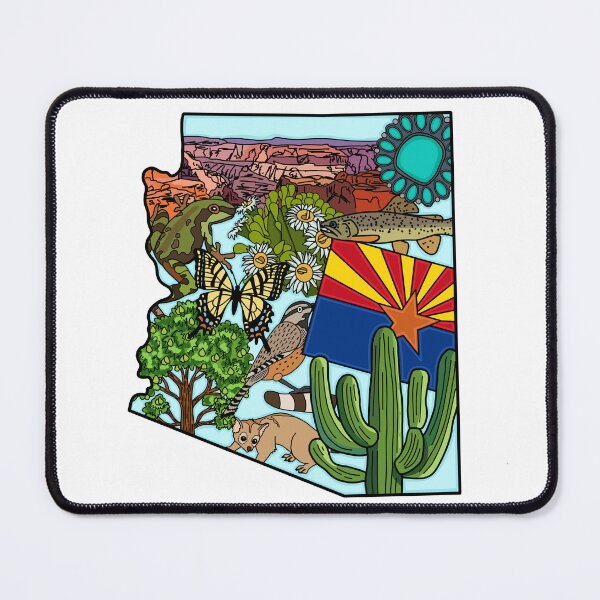 Item preview, Arizona Symbols Illustration designed and sold by fiberandgloss.