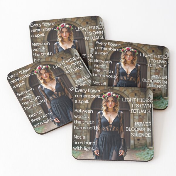 Item preview, The Hidden Circle – Mystical Floral Boho Artwork designed and sold by MetaModel Studio.