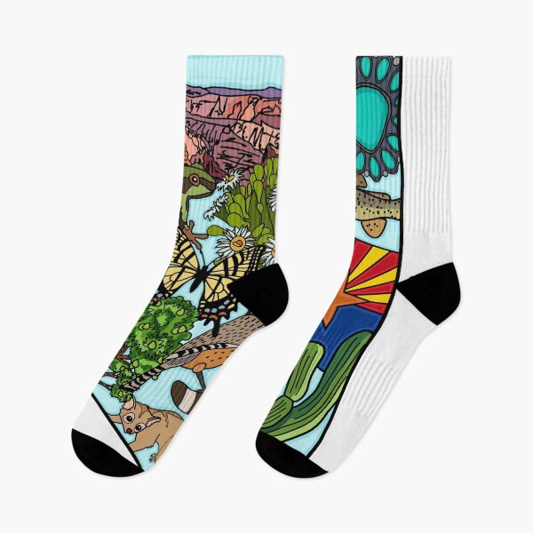 Item preview, Arizona Symbols Illustration designed and sold by fiberandgloss.