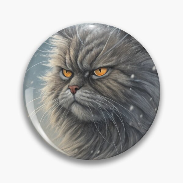 Item preview, Jólakötturinn (Yule Cat) Close-Up – Icelandic Christmas Folklore Winter Beast Painting designed and sold by AIfolklore.