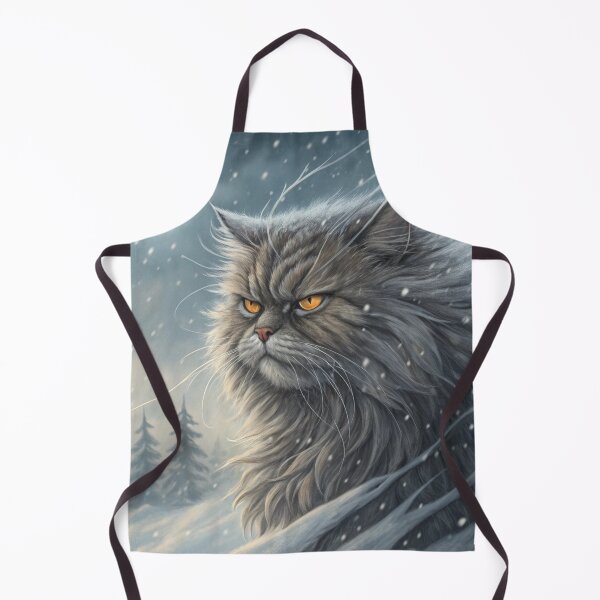 Item preview, Jólakötturinn (Yule Cat) Close-Up – Icelandic Christmas Folklore Winter Beast Painting designed and sold by AIfolklore.