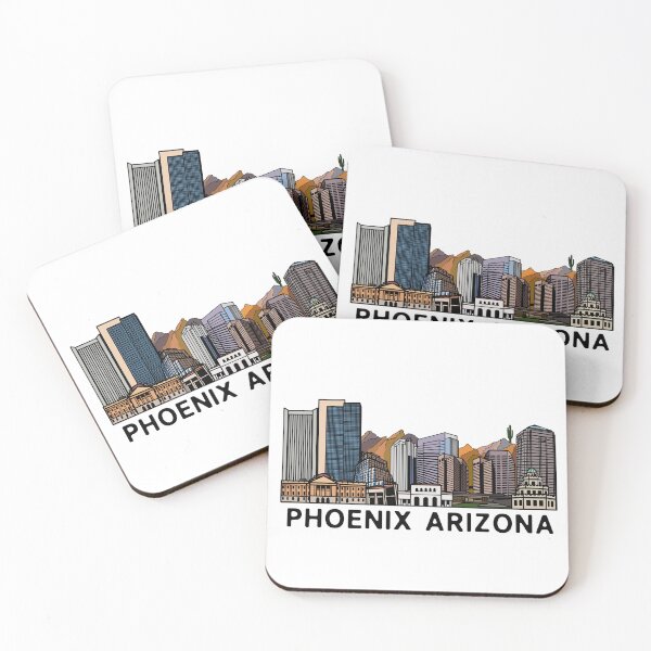 Item preview, Phoenix Arizona Skyline Illustration  designed and sold by fiberandgloss.