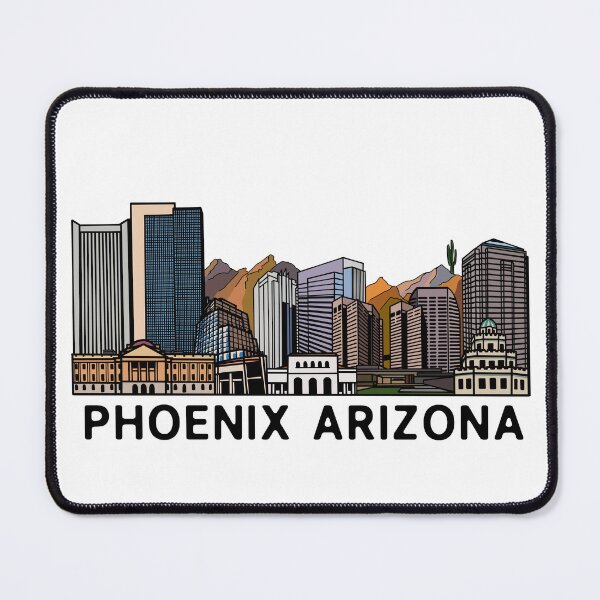 Item preview, Phoenix Arizona Skyline Illustration designed and sold by fiberandgloss.