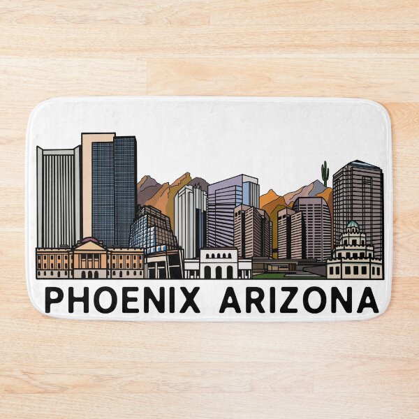 Item preview, Phoenix Arizona Skyline Illustration  designed and sold by fiberandgloss.