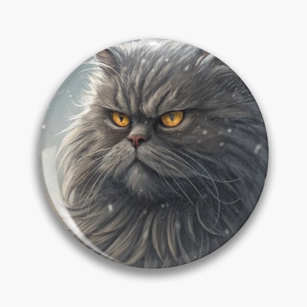 Item preview, Jólakötturinn (Yule Cat) Close-Up – Icelandic Christmas Folklore Winter Beast Digital art designed and sold by AIfolklore.
