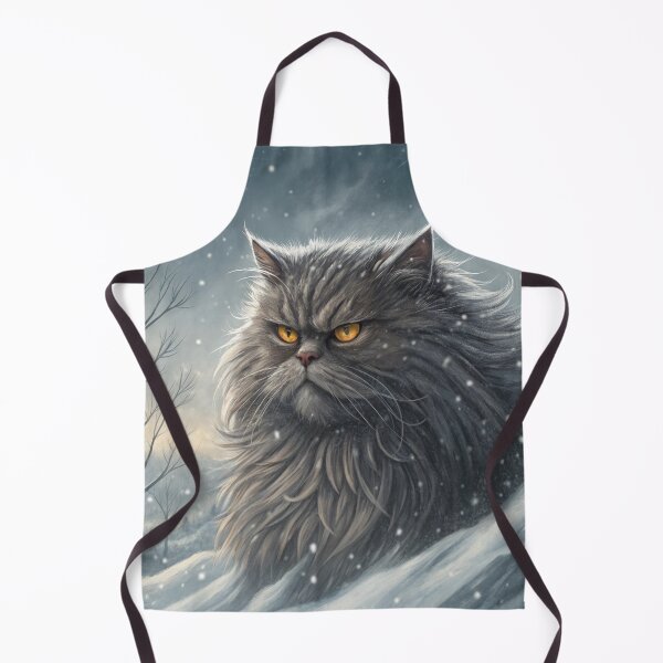 Item preview, Jólakötturinn (Yule Cat) Close-Up – Icelandic Christmas Folklore Winter Beast Digital art designed and sold by AIfolklore.