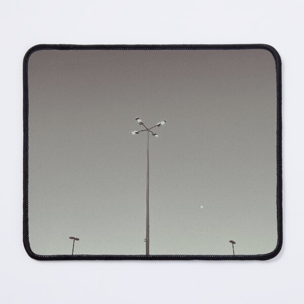 Item preview, black and white parking lot lights and moon designed and sold by meuliasshop.