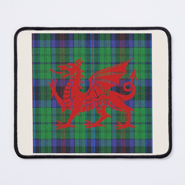 Item preview, Philips Welsh Tartan – The Noble Spirit of Cymru & y Ddraig Goch - the red dragon v4 designed and sold by WheelieGdArt.