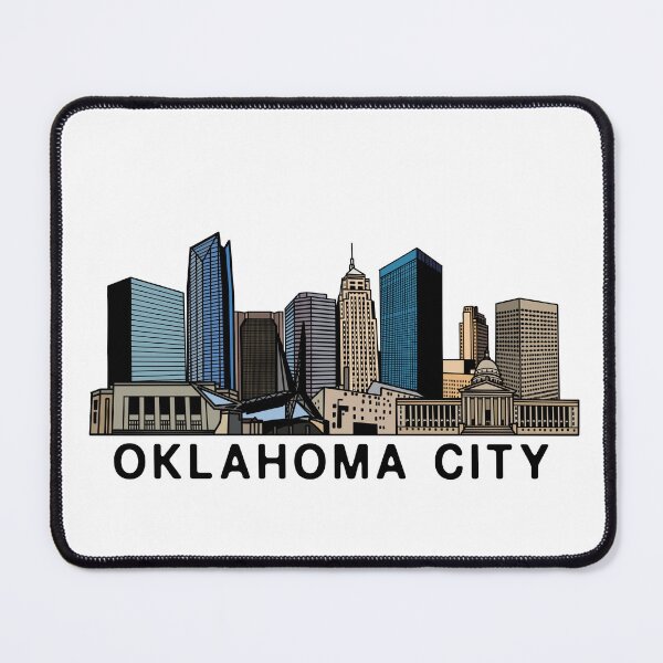 Item preview, Oklahoma City Skyline Art designed and sold by fiberandgloss.