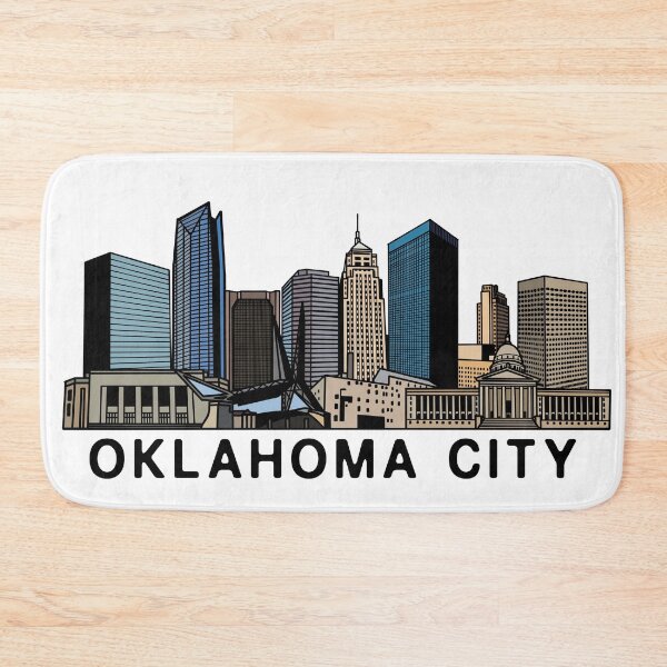 Artikelvorschau, Skyline-Kunst aus Oklahoma City entworfen und verkauft von fiberandgloss.